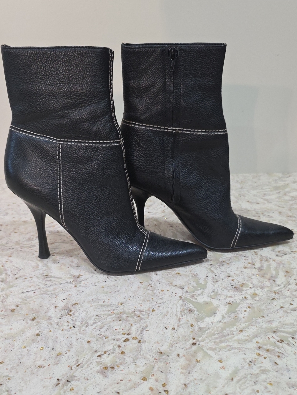 BCBG 4 Inch Heels Black Ankle Boots